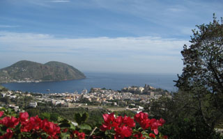 Isole Eolie, Lipari - panorama da Monte Giardina.